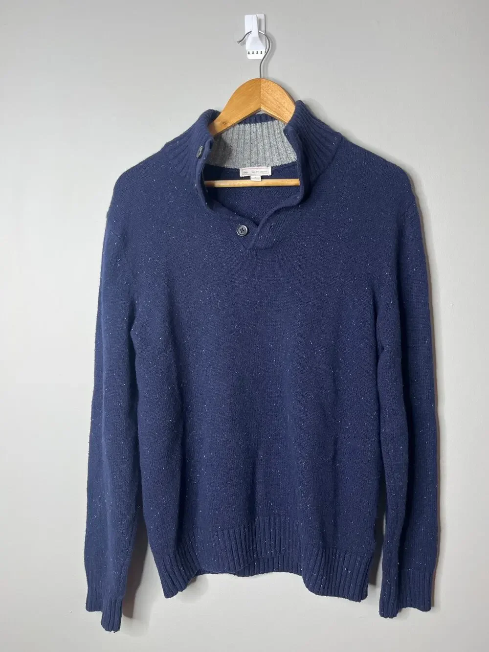 Gap Womens Lambs Wool Half button Sweater Large